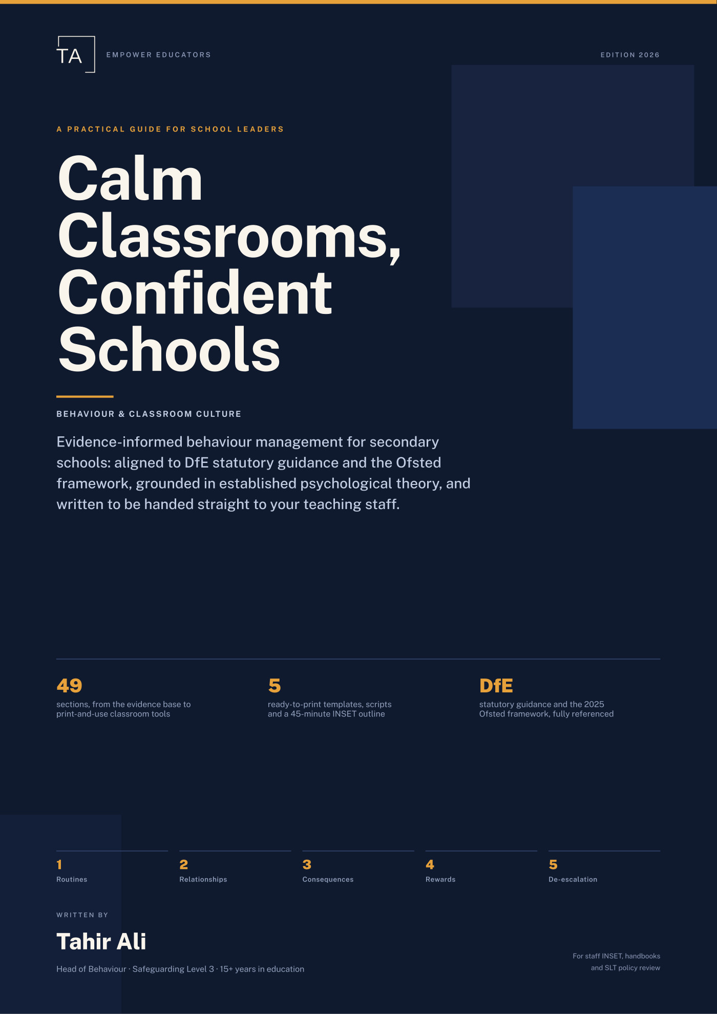 Cover of Calm Classrooms, Confident Schools