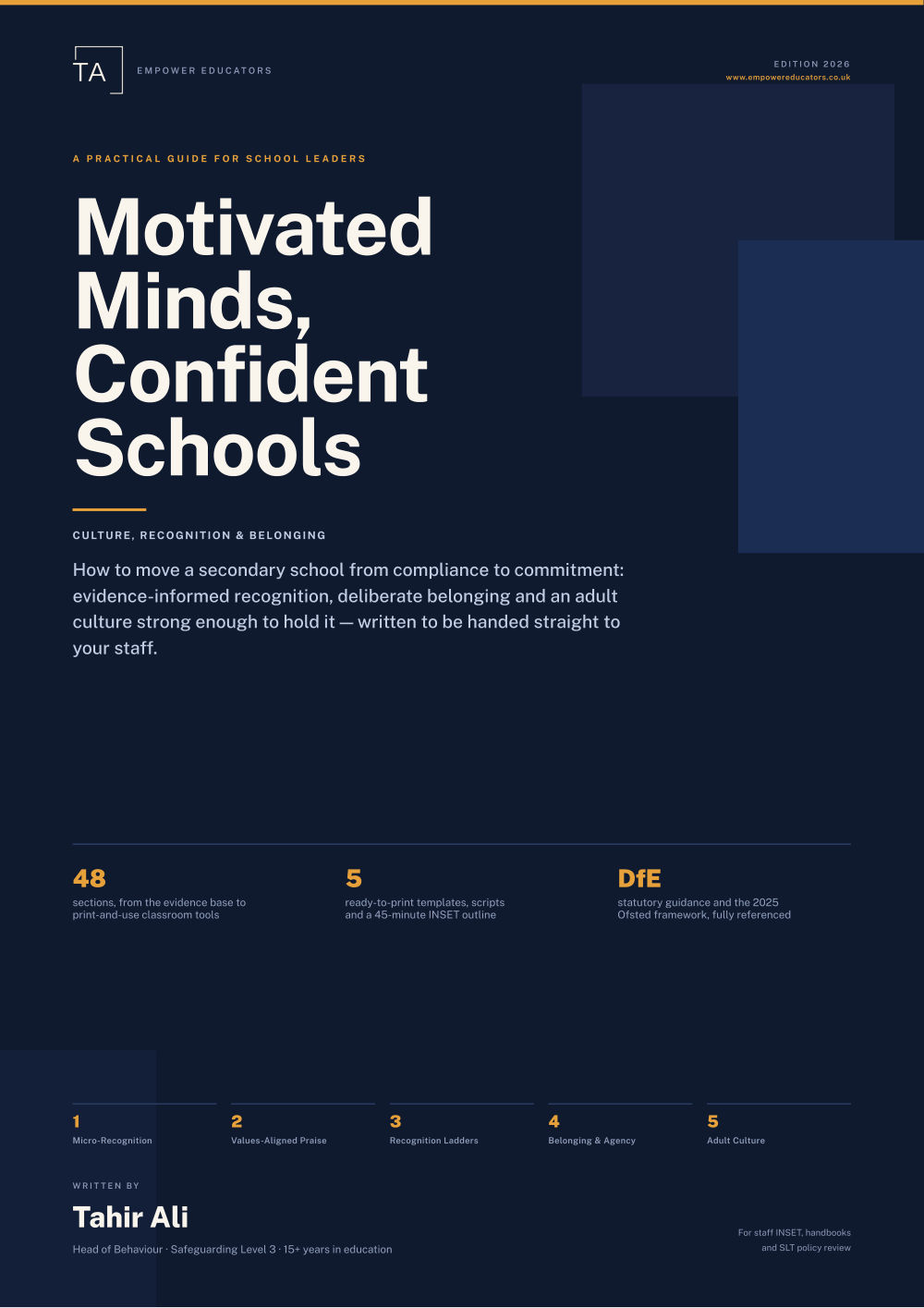 Page 1 of Motivated Minds, Confident Schools