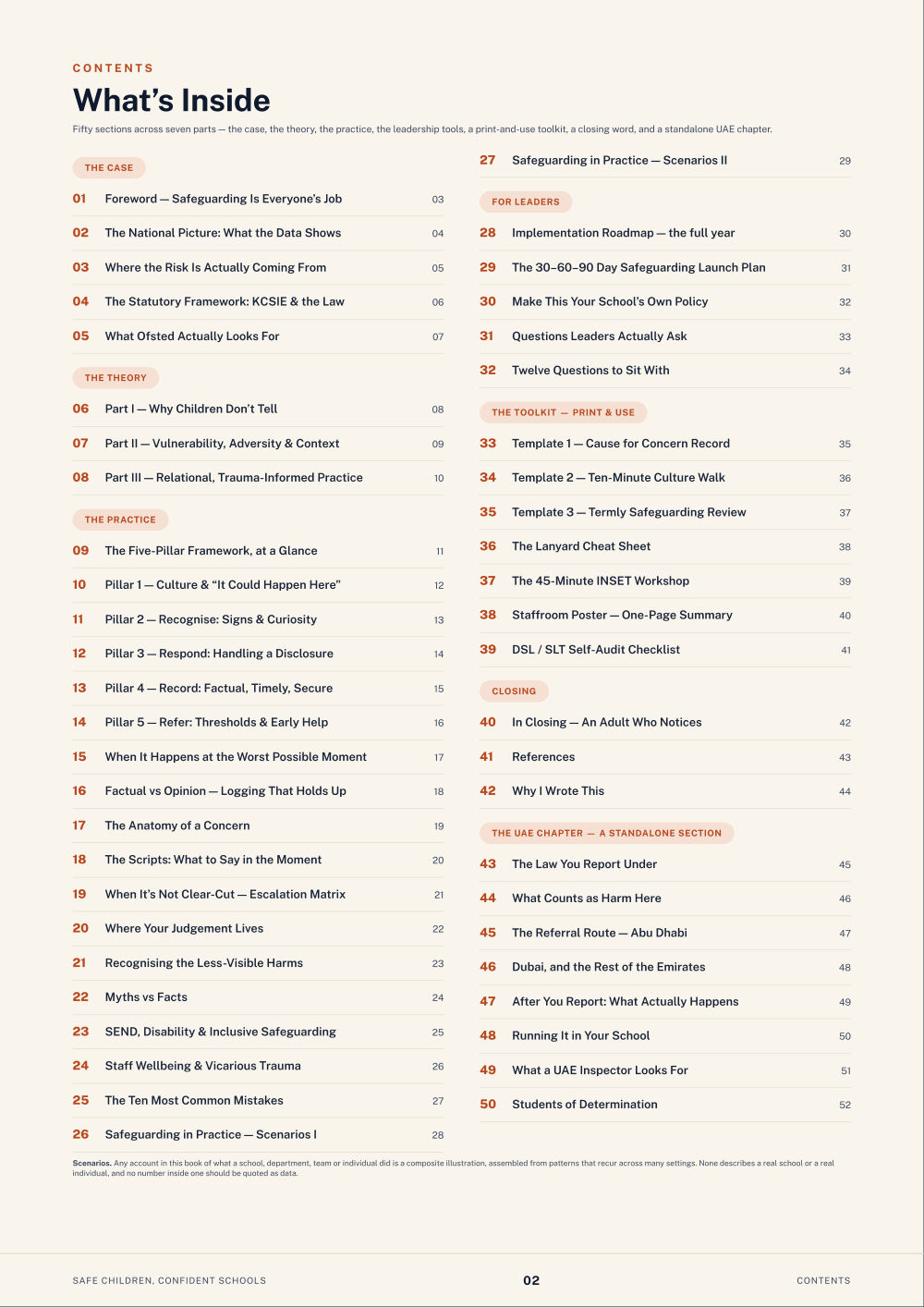Page 2 of Safe Children, Confident Schools