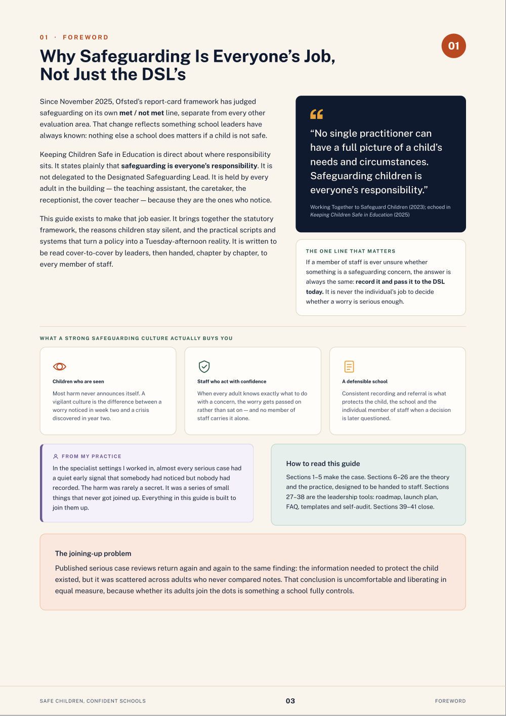 Page 3 of Safe Children, Confident Schools