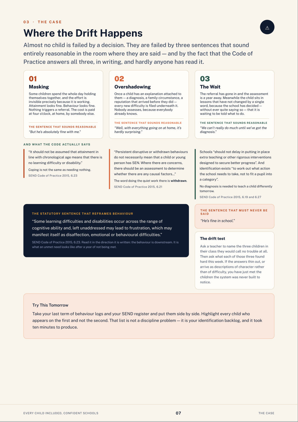 Page 7 of Every Child Included, Confident Schools