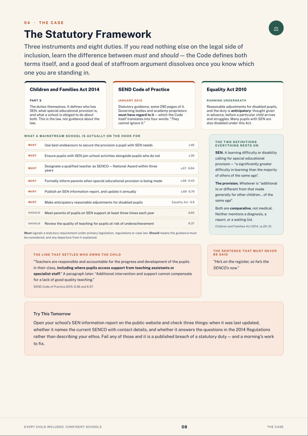 Page 8 of Every Child Included, Confident Schools