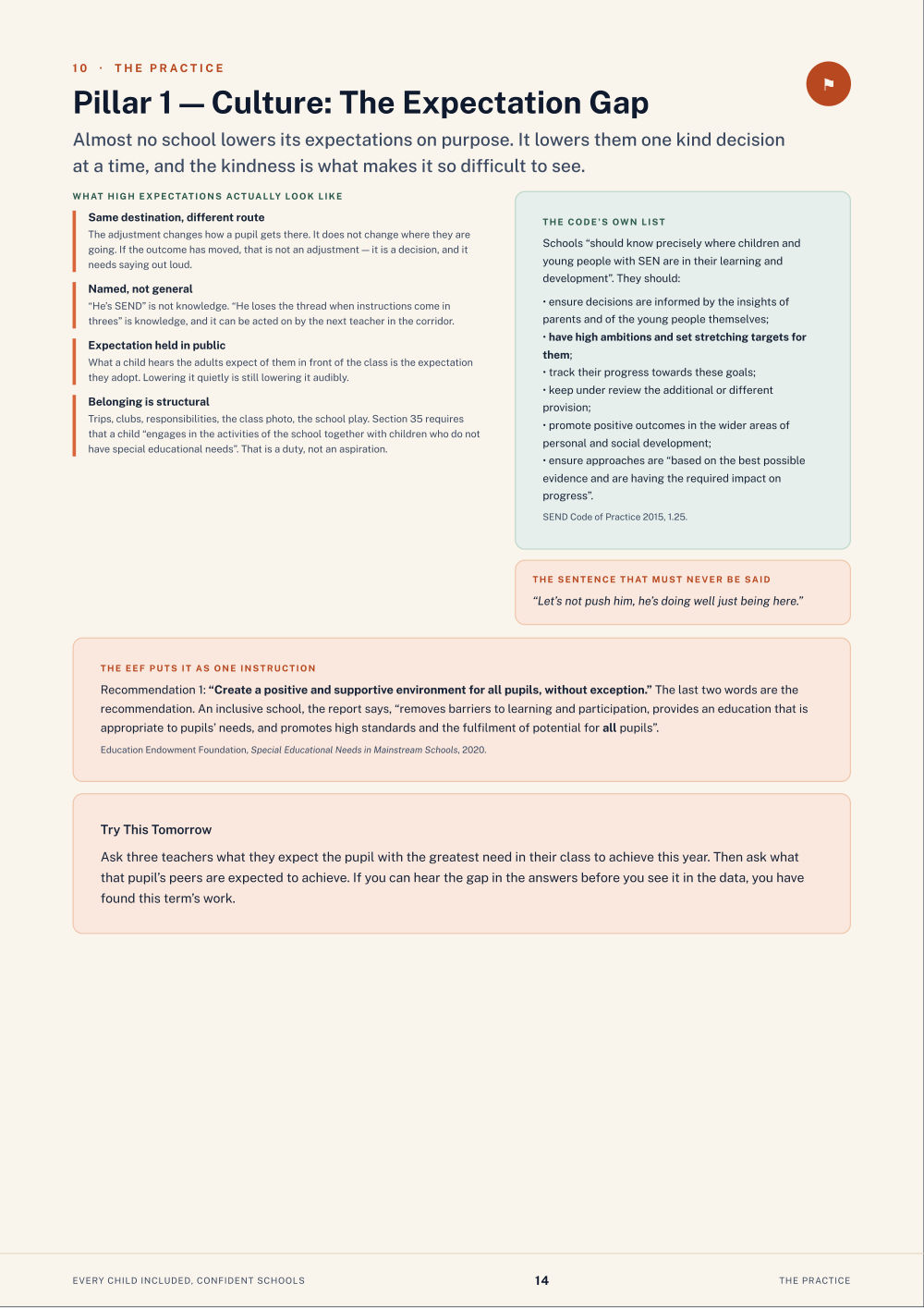 Page 14 of Every Child Included, Confident Schools